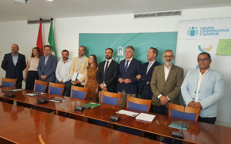 Los cinco GDR de Huelva firman un convenio con Cajamar para “agilizar y fortalecer” proyectos de dinamización en el medio rural